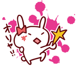 Love emoticons rabbit sticker #7675895