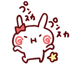 Love emoticons rabbit sticker #7675896