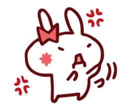 Love emoticons rabbit sticker #7675897