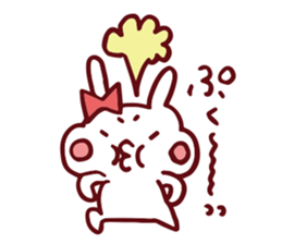 Love emoticons rabbit sticker #7675898