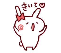 Love emoticons rabbit sticker #7675900