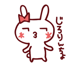 Love emoticons rabbit sticker #7675901