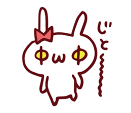 Love emoticons rabbit sticker #7675902