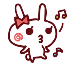 Love emoticons rabbit sticker #7675903