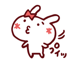 Love emoticons rabbit sticker #7675905