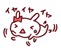 Love emoticons rabbit sticker #7675907