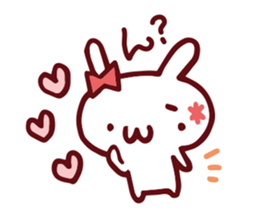 Love emoticons rabbit sticker #7675908