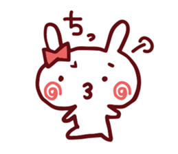 Love emoticons rabbit sticker #7675910