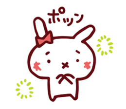 Love emoticons rabbit sticker #7675911