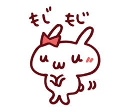 Love emoticons rabbit sticker #7675913
