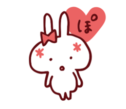 Love emoticons rabbit sticker #7675914