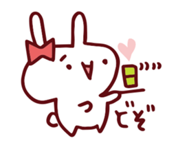 Love emoticons rabbit sticker #7675915