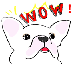 cute funny french bulldog sticker #7676140