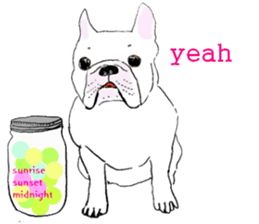 cute funny french bulldog sticker #7676146