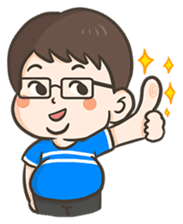 PhaKhi The lazy man sticker #7676262