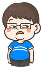 PhaKhi The lazy man sticker #7676267