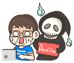 PhaKhi The lazy man sticker #7676278