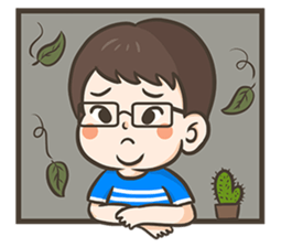 PhaKhi The lazy man sticker #7676292