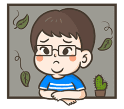 PhaKhi The lazy man sticker #7676292