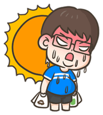 PhaKhi The lazy man sticker #7676293