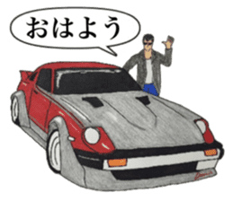 Old car highway racer NO4 sticker #7676500