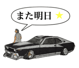 Old car highway racer NO4 sticker #7676509