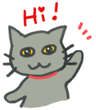 Kissa & Harmaa, greetings sticker #7676824