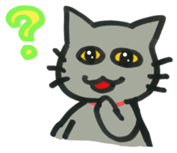 Kissa & Harmaa, greetings sticker #7676857