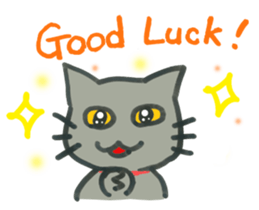 Kissa & Harmaa, greetings sticker #7676859