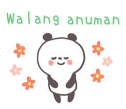A panda and Tagalog sticker #7677903