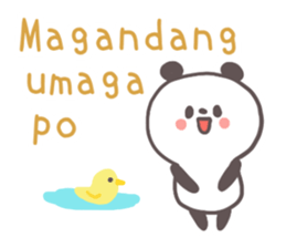 A panda and Tagalog sticker #7677904