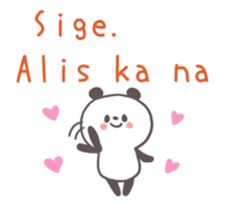 A panda and Tagalog sticker #7677908