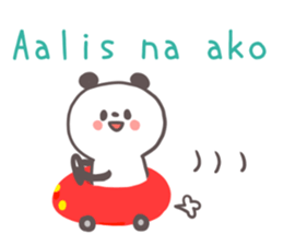 A panda and Tagalog sticker #7677909