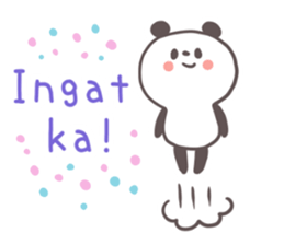 A panda and Tagalog sticker #7677910