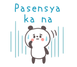 A panda and Tagalog sticker #7677912