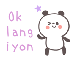 A panda and Tagalog sticker #7677913