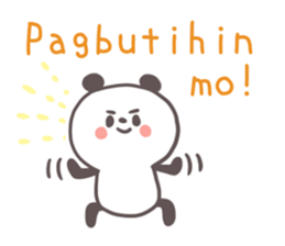 A panda and Tagalog sticker #7677914