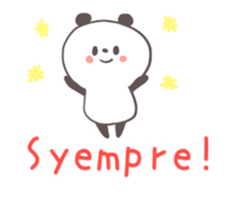 A panda and Tagalog sticker #7677915