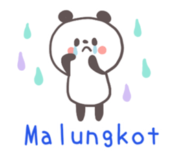 A panda and Tagalog sticker #7677918