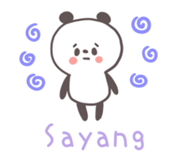A panda and Tagalog sticker #7677919