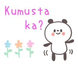 A panda and Tagalog sticker #7677920