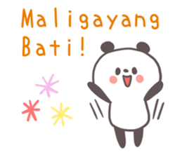 A panda and Tagalog sticker #7677921