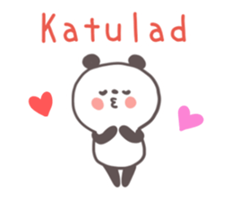 A panda and Tagalog sticker #7677922