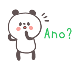A panda and Tagalog sticker #7677923