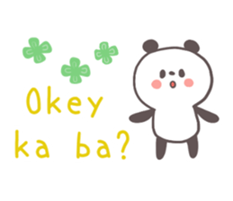 A panda and Tagalog sticker #7677925