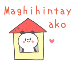A panda and Tagalog sticker #7677926