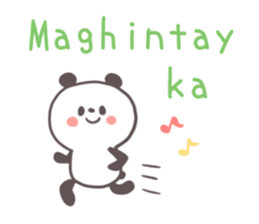 A panda and Tagalog sticker #7677927