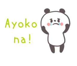 A panda and Tagalog sticker #7677928