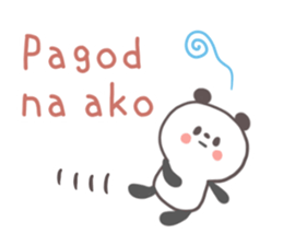 A panda and Tagalog sticker #7677930