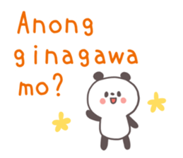 A panda and Tagalog sticker #7677932